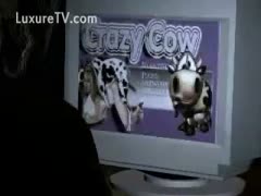 Her 'good boy' Tyson gangbanged the 3D slut.